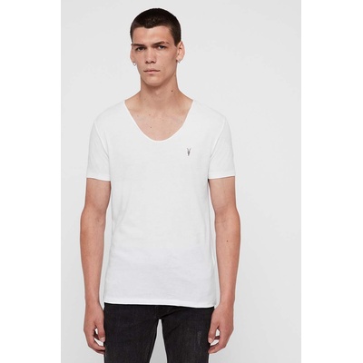 AllSaints Тениска AllSaints Tonic в бяло с изчистен дизайн (MD108E)