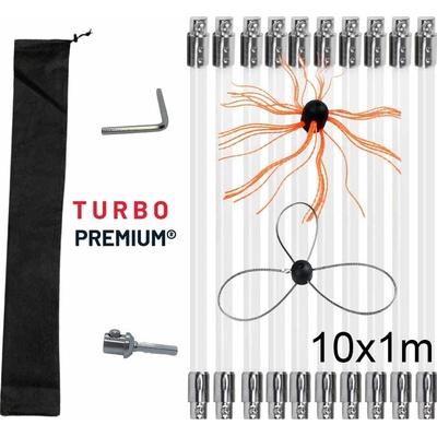 Turbo Premium Rotačná kefa na čistenie komína Plus set 10 m – Zboží Dáma