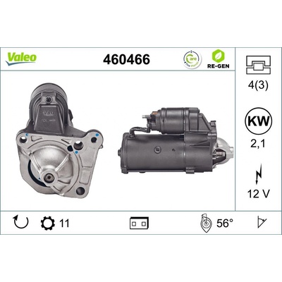Štartér VALEO RE-GEN REMANUFACTURED 460466