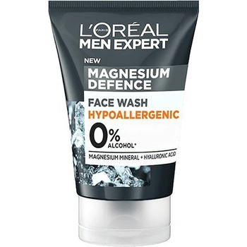 L'Oréal Men Expert Magnesium Defence почистващ гел за лице за мъже 100 мл