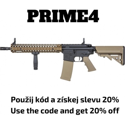 Specna Arms SA Daniel Defence® MK18 BLOCK 2 (SA-P26 Prime™ HAL ETU) s bezuhlíkovým motorem - Chaos Bronze – Zboží Dáma