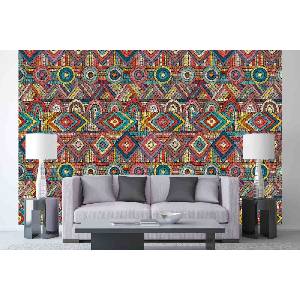 DIMEX ART Самозалепваща се флизелинова фототапета индийски шарка 375 x 250 см