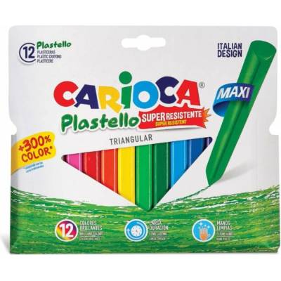 Carioca Maxi Plastello 12 barev