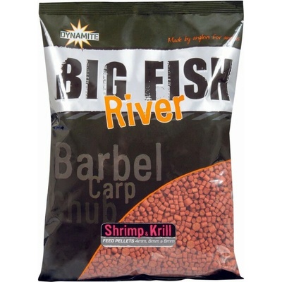 Dynamite Baits Pellets Big Fish River Shrimp&Krill 1,8 kg 4/6/8 mm