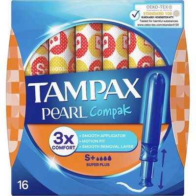 Tampax Compak Super Plus dámské tampony s aplikátorem 16 ks