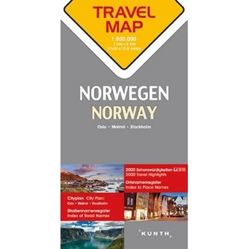 Norsko 1:800T TravelMap