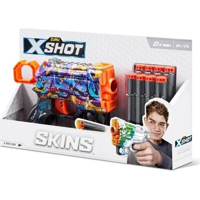 X-Shot ZURULauncher SKINS MENACE 8 šípů vzor D