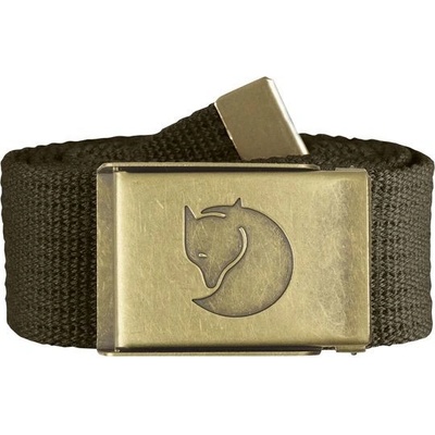 Fjällräven pásek Canvas Brass belt tmavá oliva