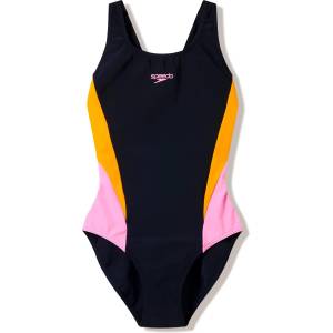 Speedo Дамски бански костюм Speedo Women's Colourblock Splice Muscleback Swimsuit - Anthracite / Creamsicle / Hope - размер 42 (EU) (150-6740-0115)