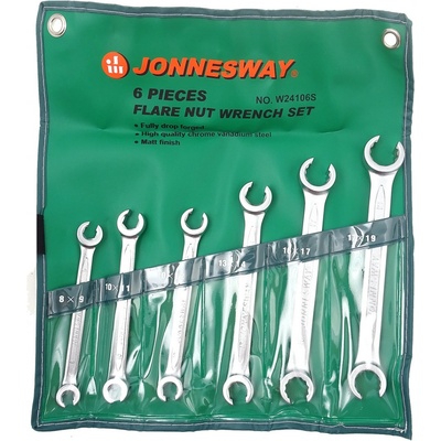 Jonnesway Sada klíčů na převlečné matice 8-19 mm 6 ks W24106S
