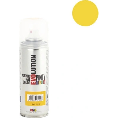 Pinty Plus Evolution akrylový sprej 200 ml RAl1028 žltý