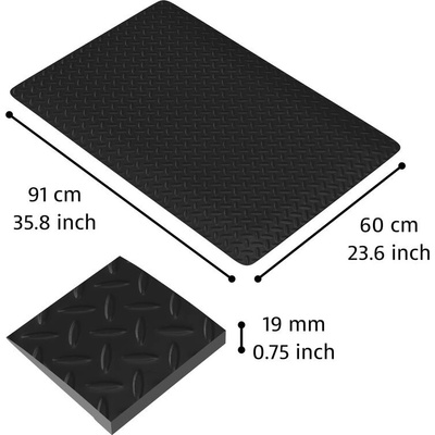 Notrax 979 Saddle Trax Black 91cm x 150cm