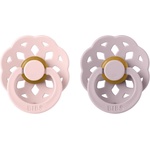 BIBS Boheme Natural Rubber Size 2: 6+ months биберон Blossom / Dusky Lilac 2 бр