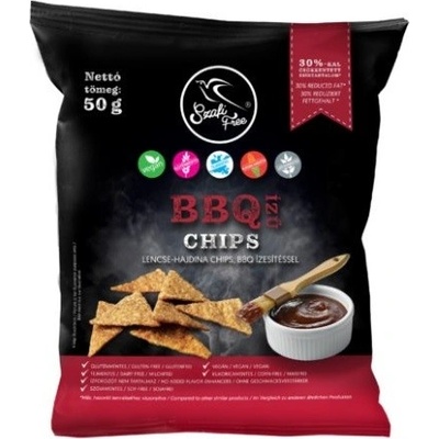 Szafi Free Bezlepkový čočkovo-pohankový chips s příchutí Barbecue 50 g