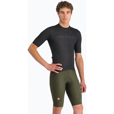 Castelli Мъжки шорти за колоездене Castelli Competizione 2 тъмнозелени