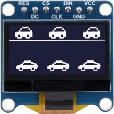 Waveshare 0.96" OLED displej (bílá), 128×64, bez dotyku, SPI, I2C – Hledejceny.cz
