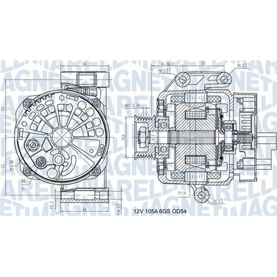Alternátor MAGNETI MARELLI 063731585210