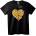 NOONEBRAND Тениска Сърце Пица - 4XL, Black