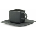 Ćmielów Design Studio Чаша за кафе и чай System с чинийка черна (8002970B2CD27)