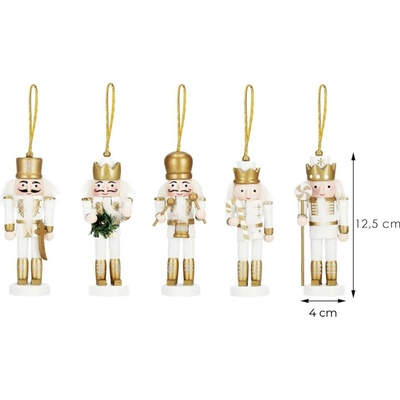 Springos CA1123 VÁNOČNÍ OZDODA LUSKÁČEK 12,5 CM 5 KS.