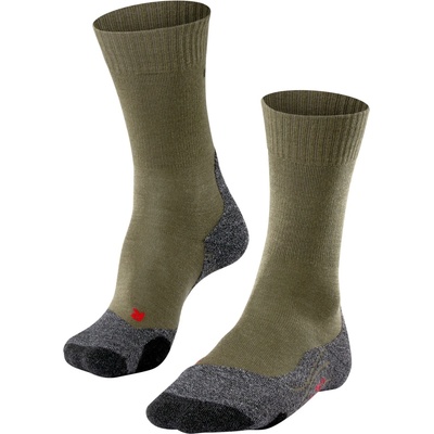 Falke Мъжки туристически чорапи Falke TK2 Walking socks - Olive - размер 44-45 (EU) (201-0471-0813)