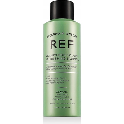 REF Weightless Volume Refreshing Mousse pěnový suchý šampon 200 ml