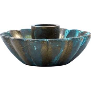 House Doctor Свещник за класическа свещ Pli антично зелен (266140035)