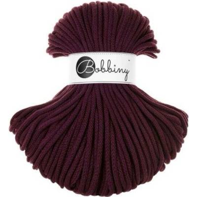 Bobbiny šňůry 5 mm tmavě vínová (Burgundy)