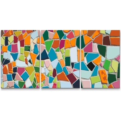 Painting Queens Barevné kamínky sada 3 ks 80 x 120 cm bez rámu PBNSET/03COLOREDSTONES/80 x 120_80 x 120_80 x 120/WO