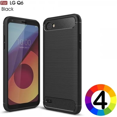 LG Q6 Удароустойчив Carbon Fiber Калъф и Протектор