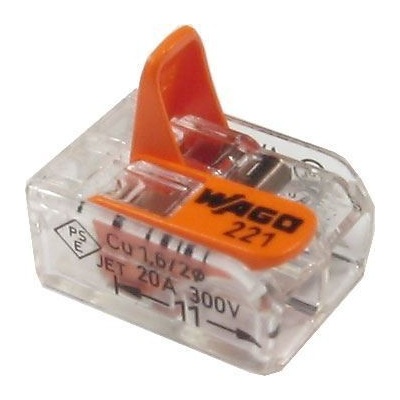 Svorka Wago 221-412, 2x0,08-2,5(4) mm s páčkou, | Zboží Auto