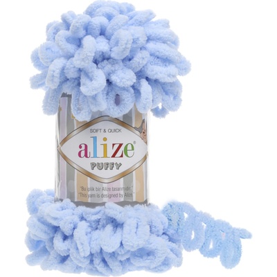 Alize příze Puffy 183 světle modrá