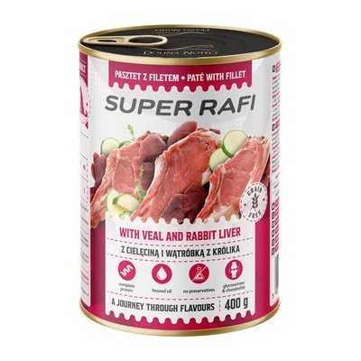 Super Rafi s teľacou a králičou pečeňou 400 g