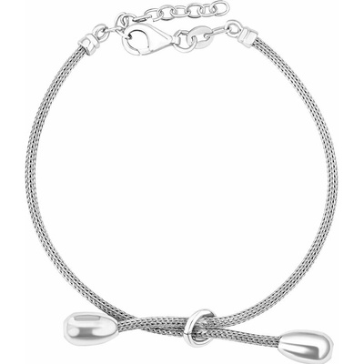 SILVEGO Stříbrný pletený náramek Solaris STF2338B