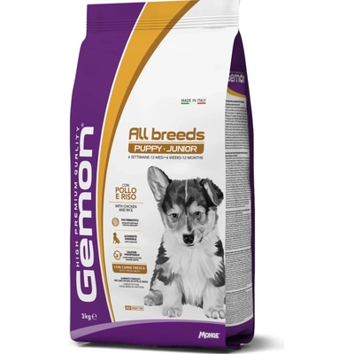 Gemon Puppy & Junior Medium kuře s rýží 3 kg