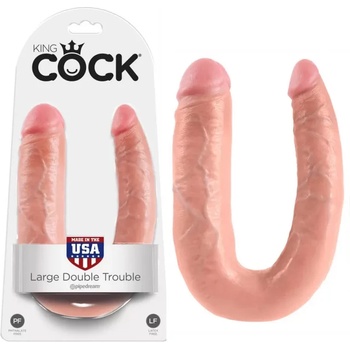 Двойно дилдо за двоен проблем, 45см. - Double Trouble Flesh (PIPE551521)