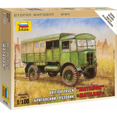 Zvezda Wargames WWII military 6175 British Truck Matador 1:100