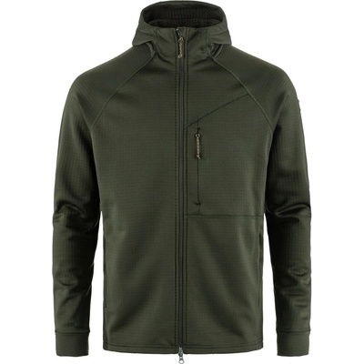Fjällräven Abisko Grid Fleece Hoodie M Deep Forest