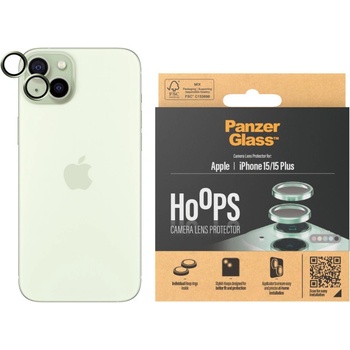 Panzer Стъклен протектор за камера PanzerGlass - Hoops, iPhone 15/15 Plus, зелен (5711724011917)