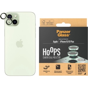 Panzer Стъклен протектор за камера PanzerGlass - Hoops, iPhone 15/15 Plus, зелен (5711724011917)