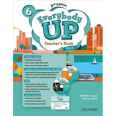 Everybody Up Second Ed. 6 Teacher's Book Pack with DVD Online Practice and Teacher's Resource Center CD-ROM