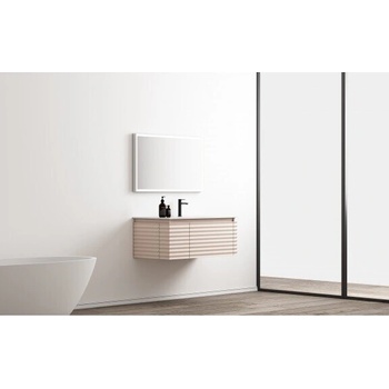 InterCeramic Мебел за баня ICP 1000-M033 - шкаф с врата, чекмедже и умивалник DuPont Corian (ICP 1000-M033)