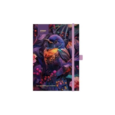 STREET Бележник с ластик Bird B5 96л тв. корица