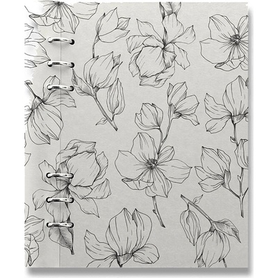 Filofax Clipbook Floral A5 týdenní 2026 magnolia ivory
