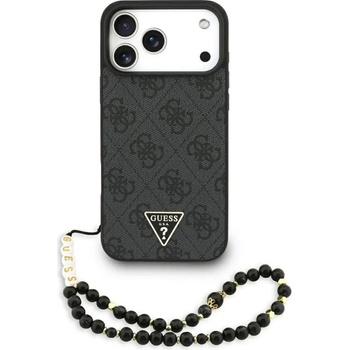GUESS Калъф Guess 4G Strap Triangle Logo MagSafe за iPhone 17 Pro Max - черен