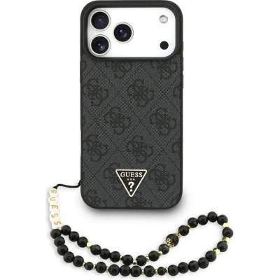 GUESS Калъф Guess 4G Strap Triangle Logo MagSafe за iPhone 17 Pro Max - черен