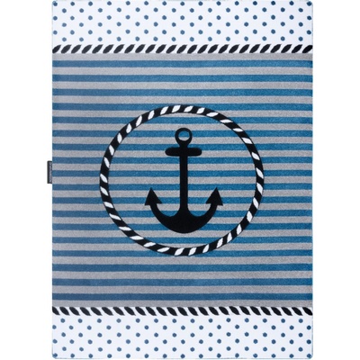 Dywany Łuszczów Petit Marine anchor sea blue Modrá
