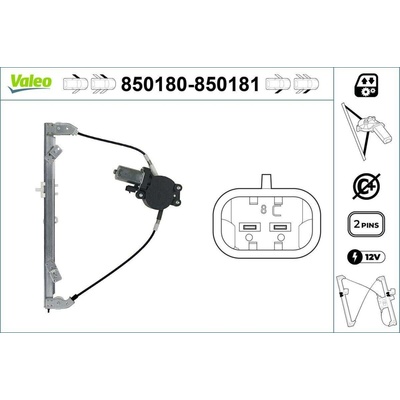 Zvedací zařízení oken VALEO 850180