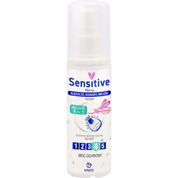 Vaco Sensitive Tekutina na kliešte komáre a memory Ikardyna 10% od 6 mesiacov 80 ml