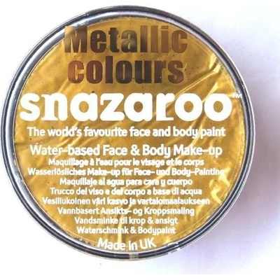 Snazaroo metalická barva na obličej 18 ml Zlatá